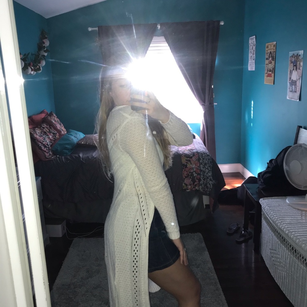 White Long Sweater